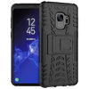 Dual Layer Rugged Tough Case & Stand for Samsung Galaxy S9 - Black